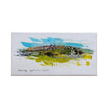 Painted on Canvas | Tuscan Landscape | Montepulciano | 60x30cm