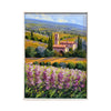 Painted on Canvas | Tuscan Landscape | Flowers | 53x73cm