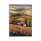 Painted on Canvas | Tuscan Landscape | Poppies | 50x71cm