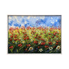 Painted on Canvas | Tuscan Landscape | Poppies | 73x53cm