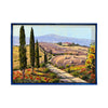 Painted on Canvas | Tuscan Landscape | Poppies Wheat | 70x50cm