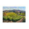 Painted on Canvas | Tuscan Landscape | Vineyard | 71x50cm