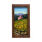 Painted on Wood | Tuscan Landscape | Vineyard  | 17x32cm