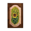 Painted on Wooden Shutter | Tuscan Landascape | Sunflowers | 40x63cm