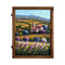 Painted on Wooden Shutters | Tuscan Landscape | Lavander | 53x70cm
