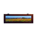 Painted on Wooden Shutter | Tuscan Landascape | Poppies | 114x36cm