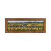 Painted on Wooden Shutters | Tuscan Landscape | Sunflowers | 125x44cm