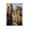 Painted on Canvas | Tuscan Landscape | Borgo | 35x50cm