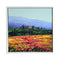 Painted on Canvas | Tuscan Landscape | Poppies | 30x30cm