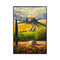 Painted on Canvas | Tuscan Landscape | Wheat | 70x100cm