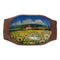 Painted on Kneading Trough | Tuscan Landscape | Sunflowers | 49x28cm