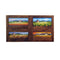Painted on Wooden Shutters | Tuscan Landscape | Four Seasons | 119x67cm