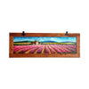 Painted on Wooden Shutter | Tuscan Landascape | Lavander | 125x43cm