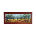 Painted on Wooden Shutters | Tuscan Landscape | Olive Trees | 123x51cm