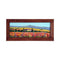 Painted on Wooden Shutters | Tuscan Landscape | Poppies | 70x32cm
