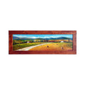 Painted on Wooden Shutters | Tuscan Landscape | Road | 125x44cm