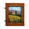 Painted on Wooden Shutter | Tuscan Landascape | Sunflowers | 33x40cm