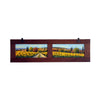 Painted on Wooden Shutters | Tuscan Landscape | Sunflowers | 116x34cm