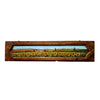 Painted on Wooden Shutter | Tuscan Landascape | Sunflowers | 146x33cm