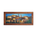 Painted on Wooden Shutters | Tuscan Landscape | Montepulciano | 114x51cm