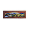 Painted on Wooden Shutter | Tuscan Landascape | Vineyard | 100x33cm