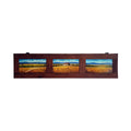 Painted on Wooden Shutters | Tuscan Landscape | Wheat | 147x35cm