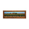 Painted on Wooden Shutters | Tuscan Landscape | Vineyard | 125x43cm