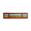 Painted on Wooden Shutters | Tuscan Landscape | Vineyard | 150x37cm