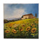 Painted on Canvas | Tuscan Landscape | Sunflowers | 30x30cm