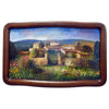 Tuscany painting on wood | Small village in the Tuscan countryside